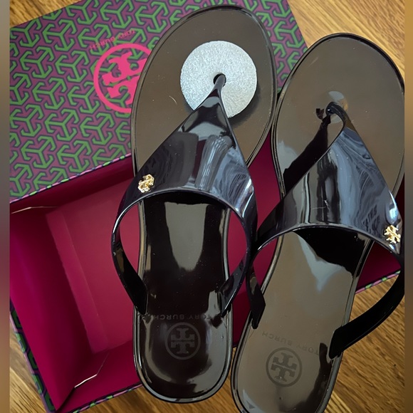 Tory Burch Miller Sandals in Eggplant - Picture 5 of 10